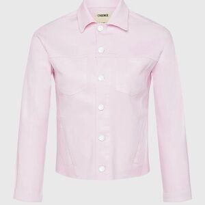 L'AGENCE Janelle Raw Cut Slim Denim Jacket